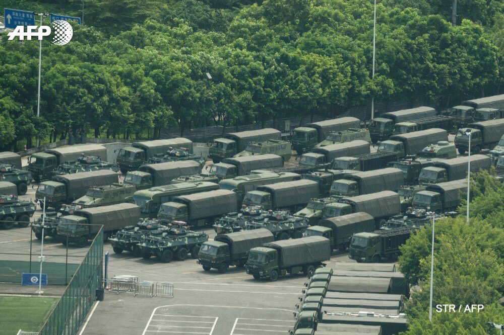 [Breaking news] Armored cars gathered in Shenzhen 10km from Hong Kong (images available)