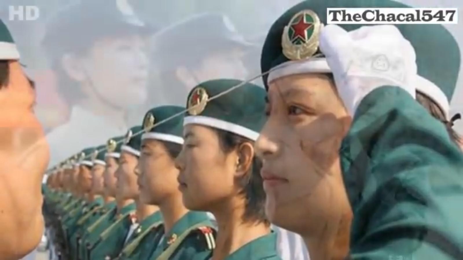 [Image] Chinese army marching said to be the most beautiful in the world, training wwwwwww is too dangerous