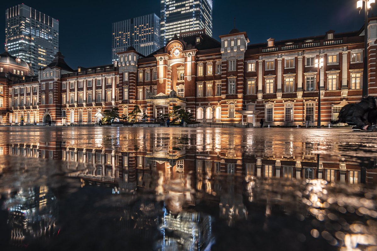 [Image] Tokyo Station at night is the best location theory to shoot.