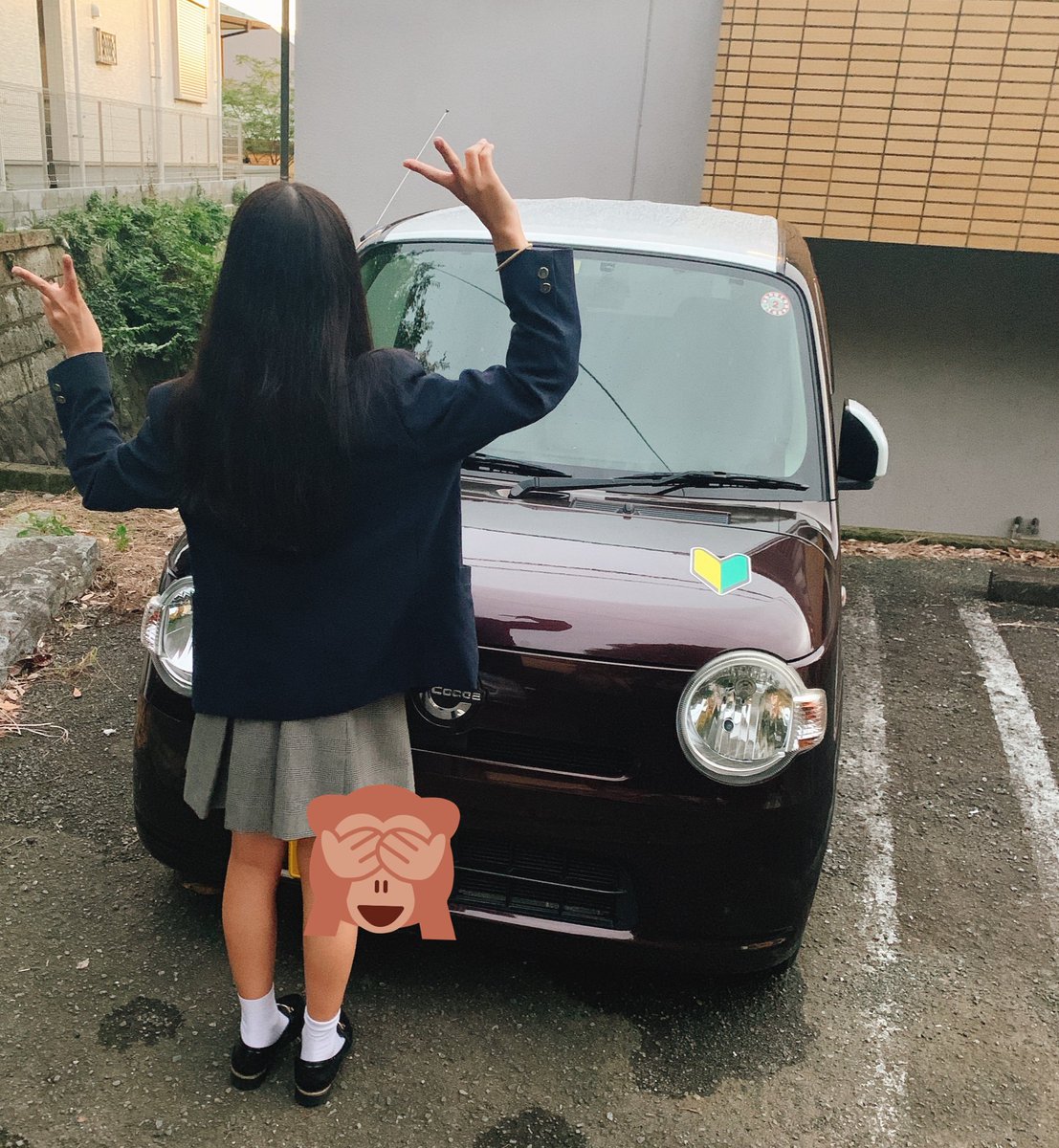 [Yokame] High school girls buy a car.